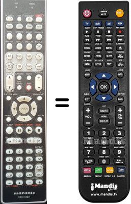 Comandos à distância equivalente Marantz RC013SR