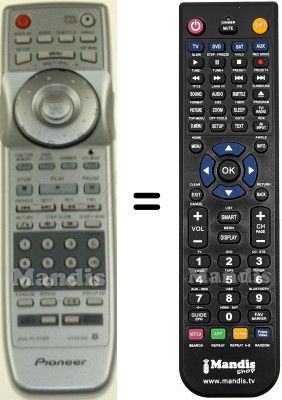 Comandos à distância equivalente Pioneer VXX2785