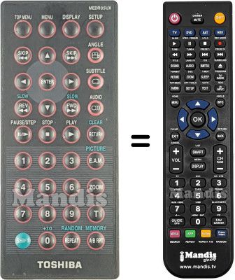 Comandos à distância equivalente MEDR05UX