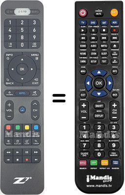 Comandos &agrave; dist&acirc;ncia equivalente Z7Plus