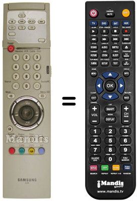 Comandos à distância equivalente 00308