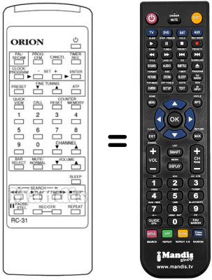 Comandos &agrave; dist&acirc;ncia equivalente 076G031011