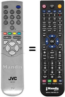 Comandos à distância equivalente JVC AV 28CT1 EP