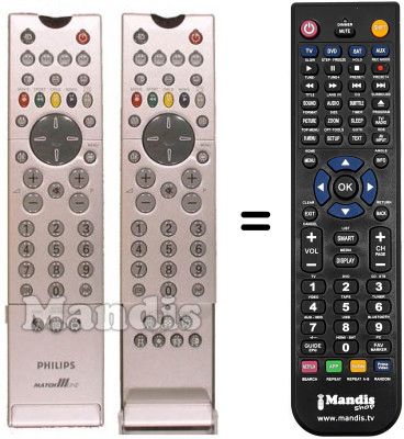 Comandos à distância equivalente PYE 28 PW 9527 Comandos à distância equivalente PYE 28 PW 9527