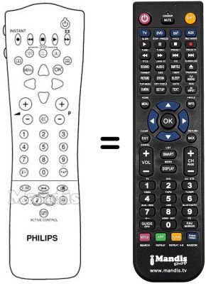 Comandos à distância equivalente PYE 28 PX 8806 Comandos à distância equivalente PYE 28 PX 8806