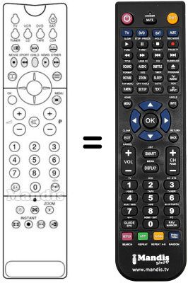 Comandos à distância equivalente PYE 32 PF 9964 Comandos à distância equivalente PYE 32 PF 9964