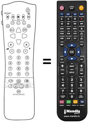 Comandos à distância equivalente PYE 32 PW 8906 / 19 Comandos à distância equivalente PYE 32 PW 8906 / 19