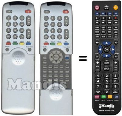 Comandos à distância equivalente Trans Continents TR-42500 P