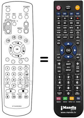 Comandos à distância equivalente 6710V00026W