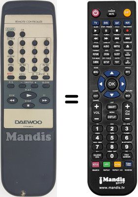 Comandos à distância equivalente 97P1R2BT05