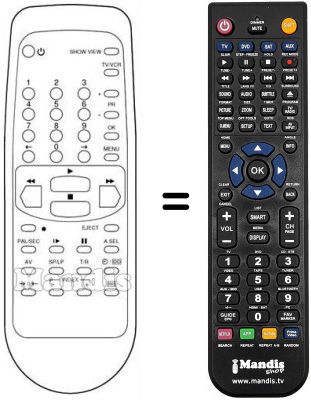 Comandos à distância equivalente Schaub Lorenz SL 4697