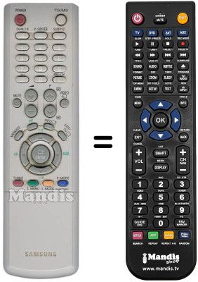 Comandos à distância equivalente AA59-00357