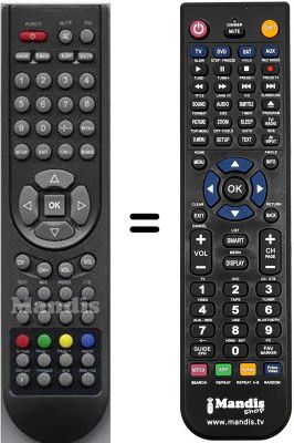 Comandos à distância equivalente Aeg CTV 4875 LCD