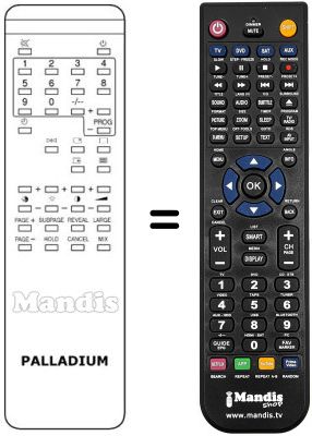 Comandos à distância equivalente Neckermann CTV 330 / 930