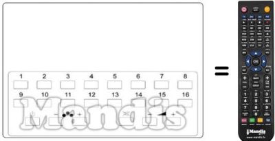 Comandos &agrave; dist&acirc;ncia equivalente Hitachi CPT 246 C