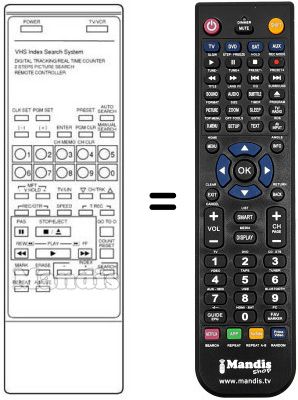 Comandos à distância equivalente DAEW97P1R11L00