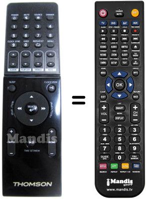 Comandos à distância equivalente Arc En Ciel DS 100 I