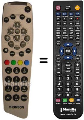 Comandos à distância equivalente Arc En Ciel DTI 3000 Comandos à distância equivalente Arc En Ciel DTI 3000