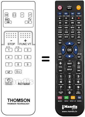 Comandos à distância equivalente Arc En Ciel 63 MP 45 F Comandos à distância equivalente Arc En Ciel 63 MP 45 F
