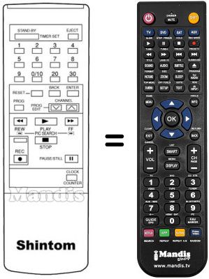 Comandos à distância equivalente Nesco HV 70 P