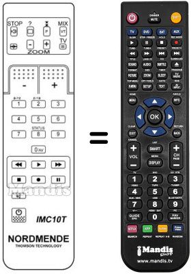 Comandos à distância equivalente IMC 10 T Comandos à distância equivalente IMC 10 T