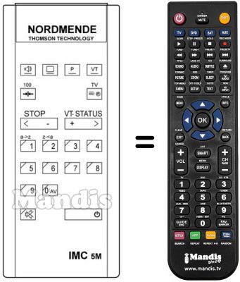 Comandos à distância equivalente IMC 5 M Comandos à distância equivalente IMC 5 M