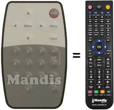 Comandos à distância equivalente KEYMAT KM 1795 T