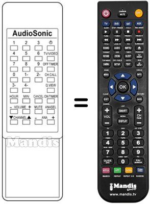 Comandos à distância equivalente KT 8338