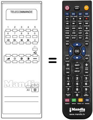 Comandos à distância equivalente LME MONO