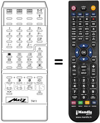 Comandos à distância equivalente MECATRON 7411