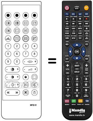 Comandos &agrave; dist&acirc;ncia equivalente MFB-01