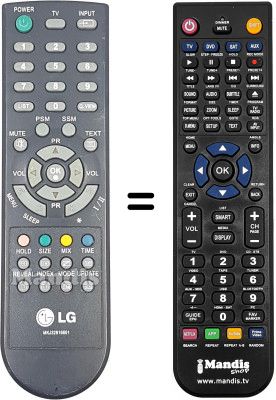 Comandos &agrave; dist&acirc;ncia equivalente Goldstar 17 LS 5R