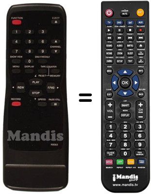 Comandos &agrave; dist&acirc;ncia equivalente Funai 19A-214