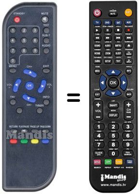 Comandos à distância equivalente Schaub Lorenz SL 210 D