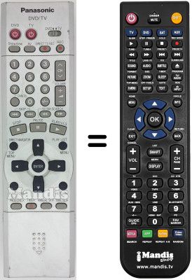 Comandos à distância equivalente EUR 7615KPO