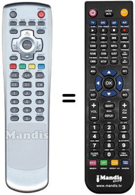 Comandos à distância equivalente Daewoo PDP 42 NEBL-V7 Comandos à distância equivalente Daewoo PDP 42 NEBL-V7