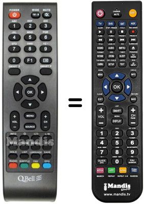 Comandos &agrave; dist&acirc;ncia equivalente Q.BELL QBT 32 AD