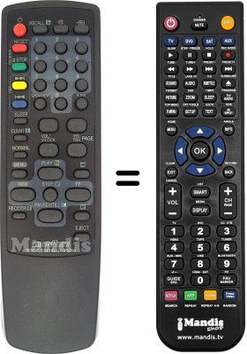 Comandos à distância equivalente Daewoo DVS 20 FBT