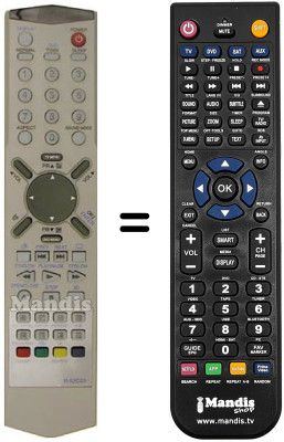Comandos à distância equivalente Daewoo DDT 14 H9 Comandos à distância equivalente Daewoo DDT 14 H9