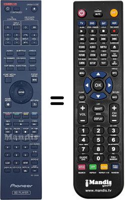 Comandos à distância equivalente RC-2930