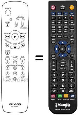 Comandos à distância equivalente RC-7VR05