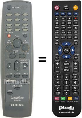 Comandos à distância equivalente RC-8VR09