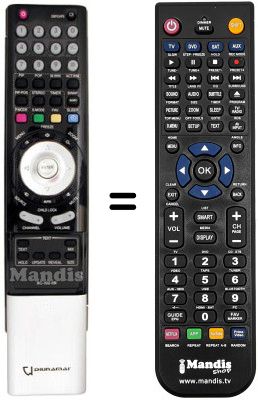 Comandos à distância equivalente RC-I02-0N