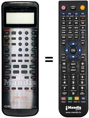 Comandos &agrave; dist&acirc;ncia equivalente Orion TWIN TAPE TT-112