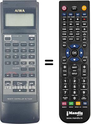 Comandos à distância equivalente RC-TG50P