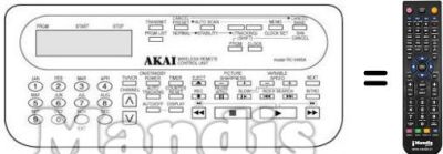Comandos &agrave; dist&acirc;ncia equivalente RC-V466A