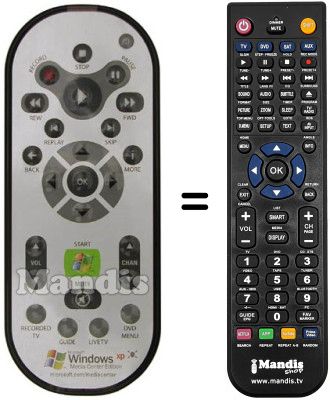 Comandos à distância equivalente RC 1462601 / 00