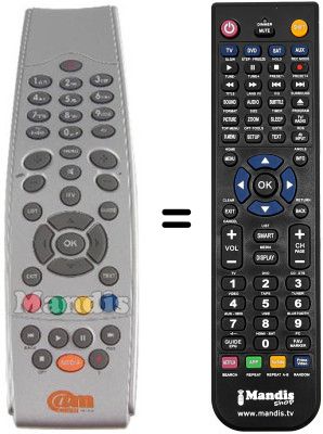 Comandos &agrave; dist&acirc;ncia equivalente ACCESS MEDIA STB L 3014