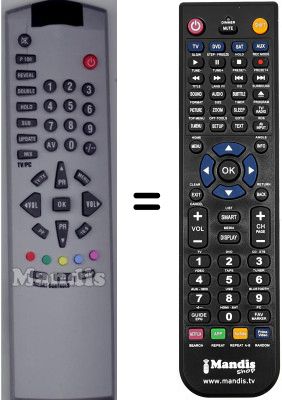 Comandos &agrave; dist&acirc;ncia equivalente Roadstar LCD-1720 KLTN