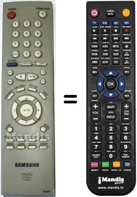 Comandos à distância equivalente 00092 T